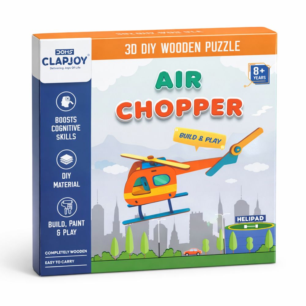 3D DIY Wooden Puzzle - Air Chopper