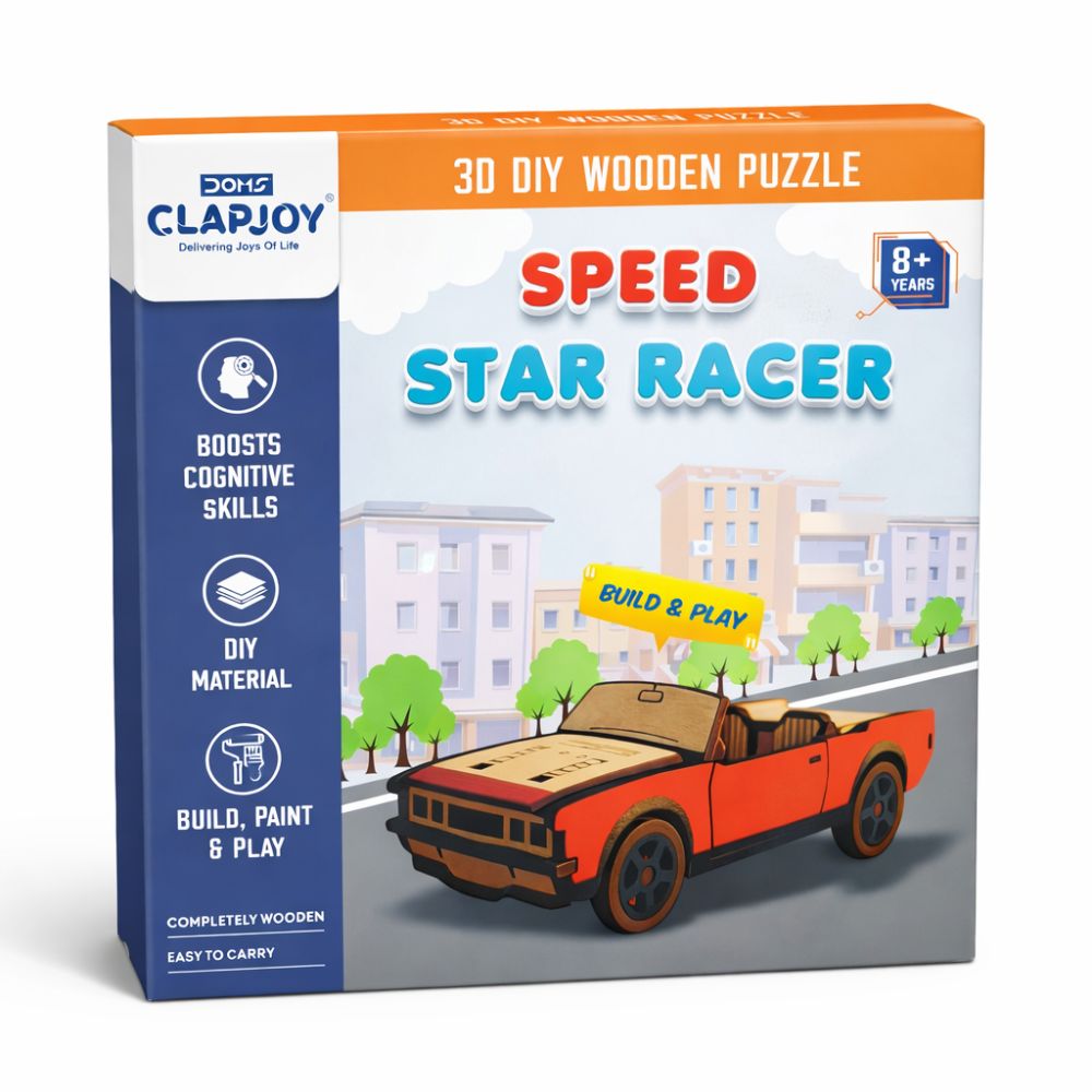3D DIY Wooden Puzzle - Speed Racer